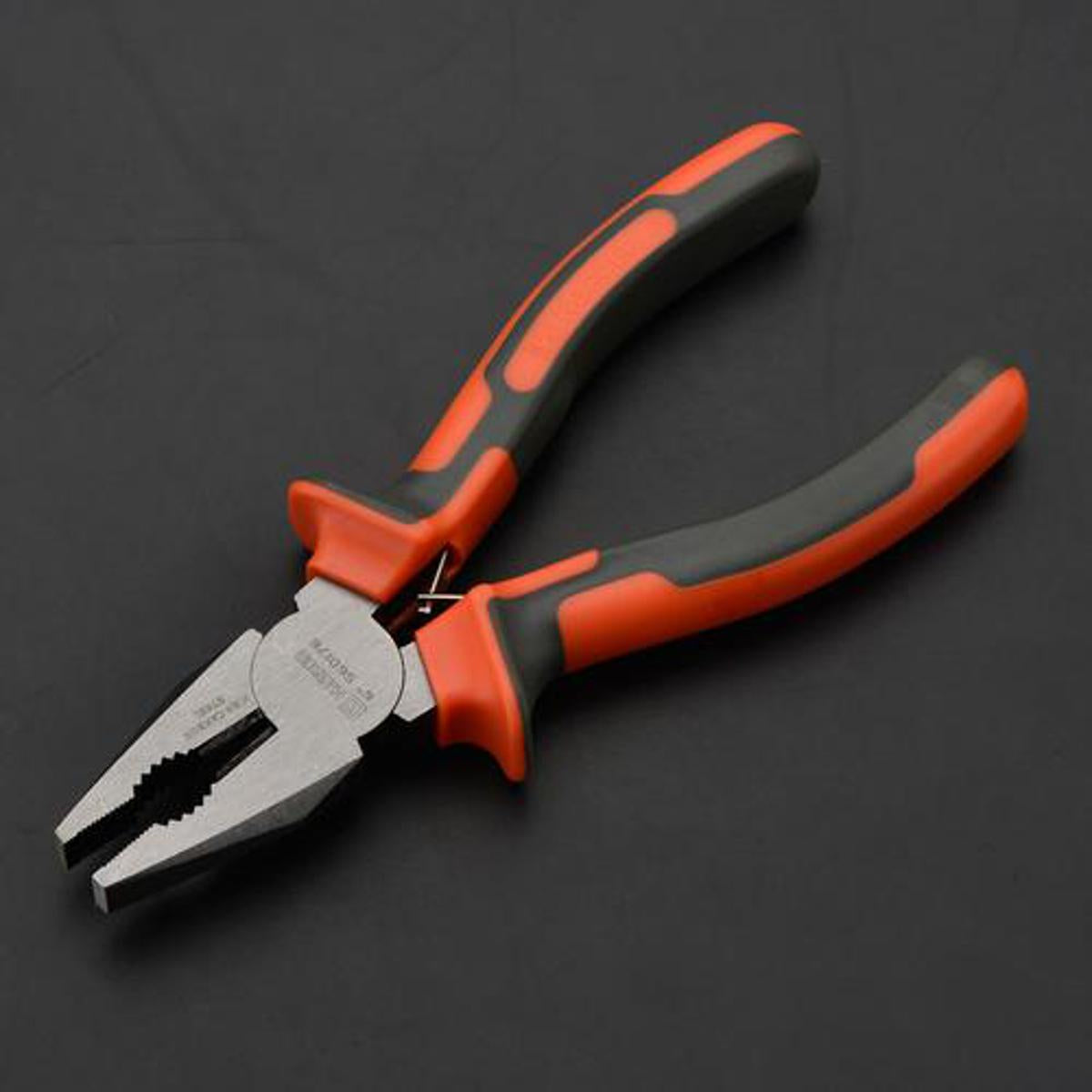 Professional 8-Inch Combination Pliers - Heavy-Duty Multi-Function Lineman Pliers with Comfort Grip