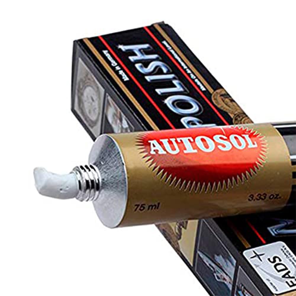Autosol Metal Polish 75ml - 100% Original German Formula for Chrome, Alloy & Stainless Steel