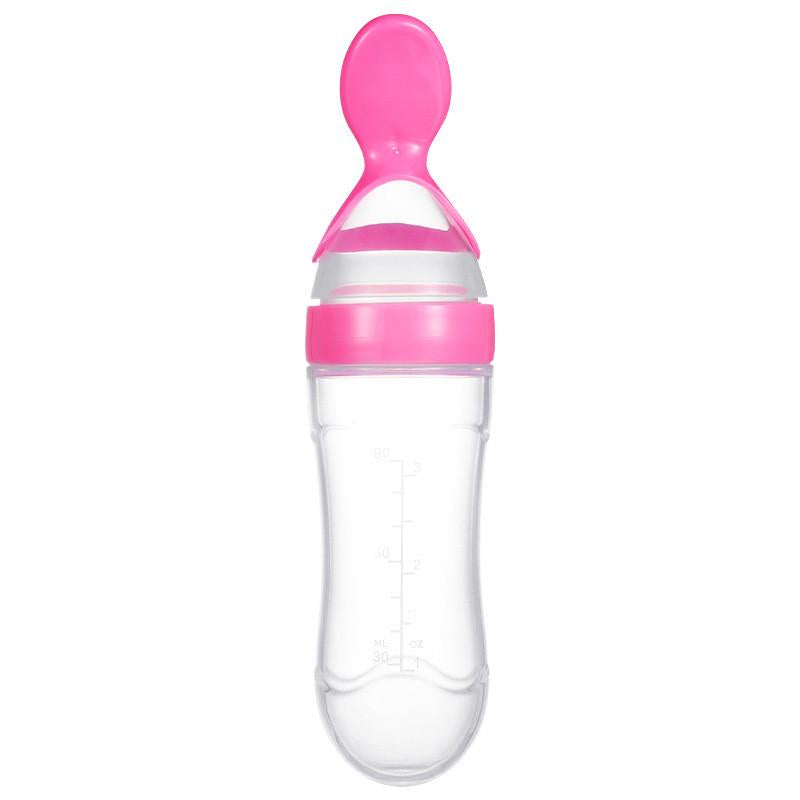 Baby Silicone Spoon Feeder - Feeder with Spoon for Easy Feeding