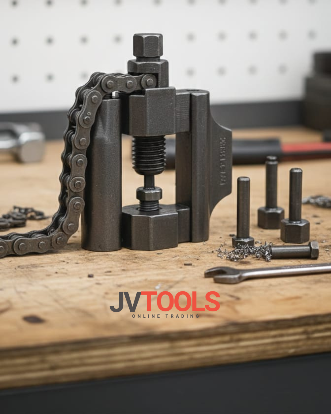 Heavy-Duty Chain Cutter & Riveting Kit - Industrial Grade Drive Chain Splitter