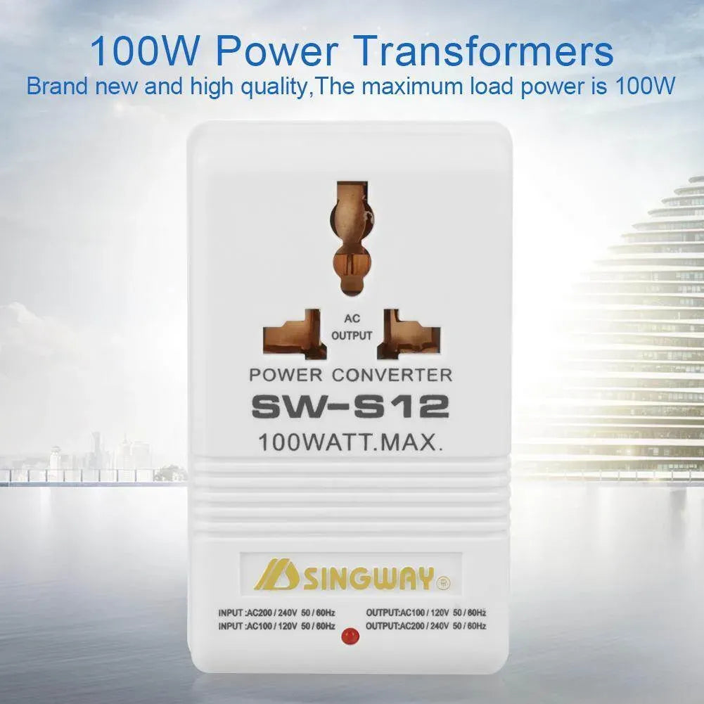 SINGWAY Step-Up & Down Voltage Converter Transformer 100W/150W/500W - Dual Channel Power Converter