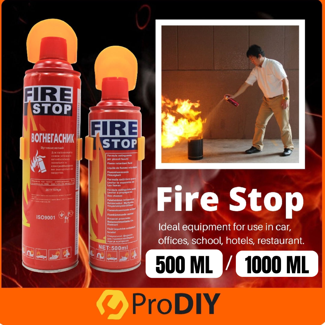 Foam Stop Fire 500Ml - Fire Stop - Fire Extinguisher - Portable Spray Safety Smart Shopping & Co