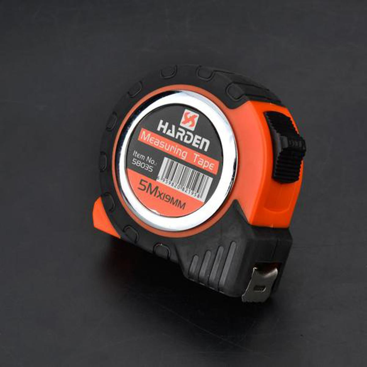 Harden Professional 5M x 19mm Measuring Tape - High-Precision Retractable Steel Ruler