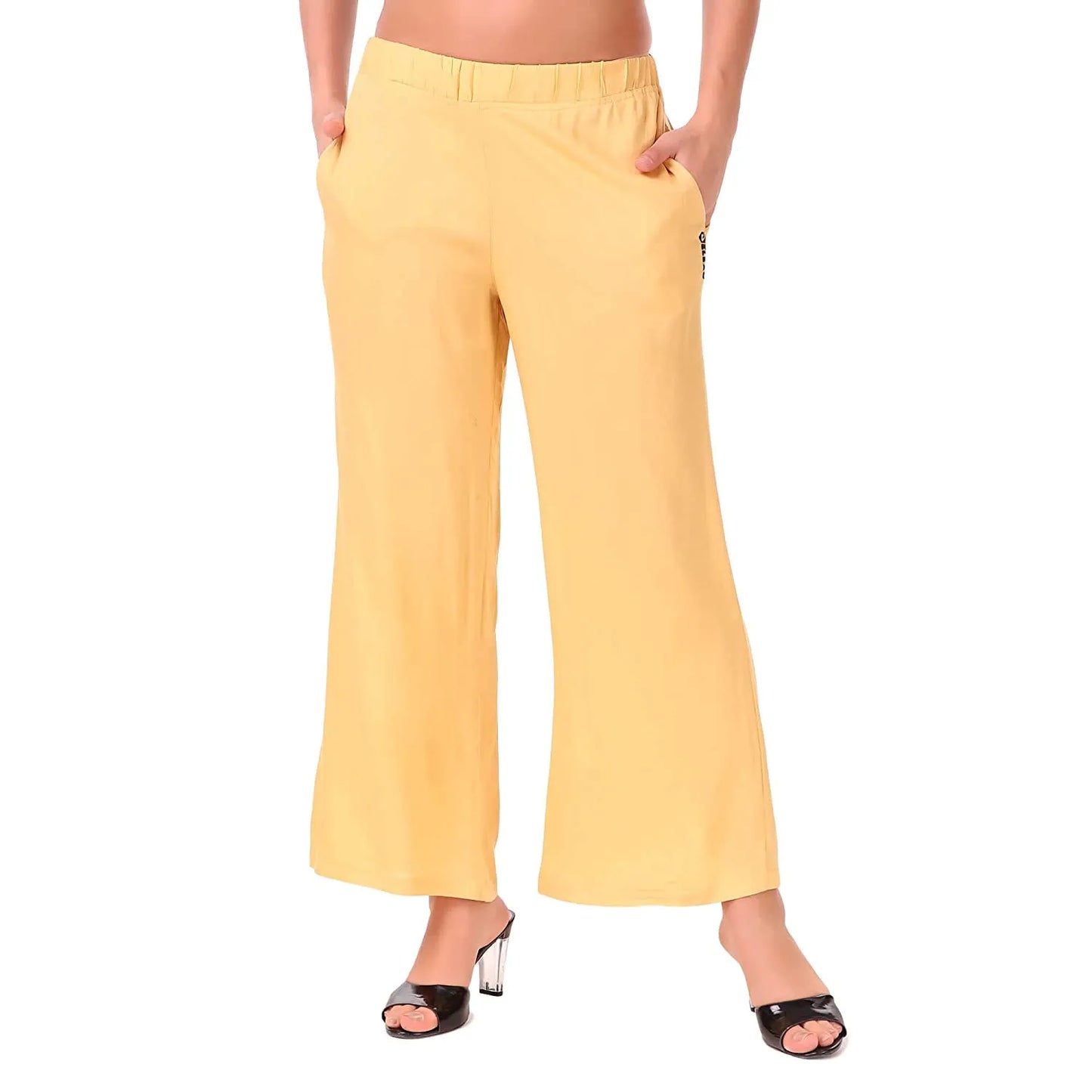 Pack of 5 Palazzo Pants for Women - Relaxed Fit, Free Size | Stylish & Comfortable Bottom Wear