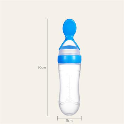 Baby Silicone Spoon Feeder - Feeder with Spoon for Easy Feeding