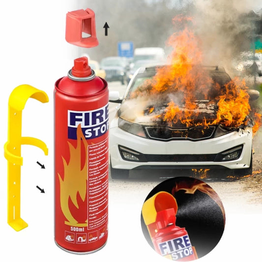 Foam Stop Fire 500Ml - Fire Stop - Fire Extinguisher - Portable Spray Safety Smart Shopping & Co