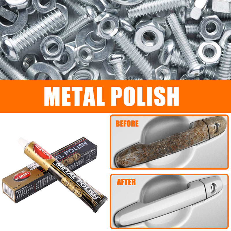 Autosol Metal Polish 75ml - 100% Original German Formula for Chrome, Alloy & Stainless Steel