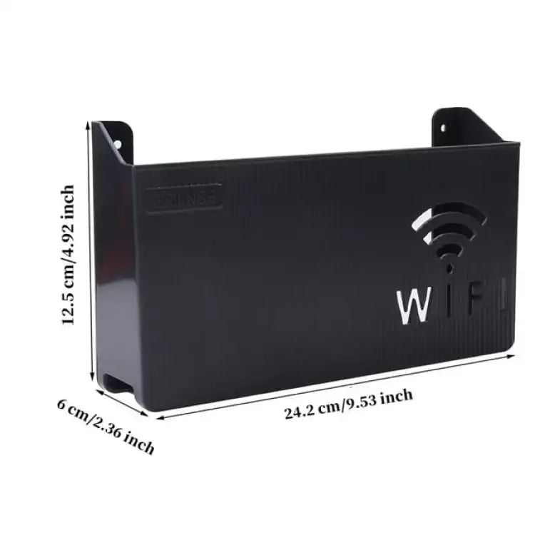 Wireless Wifi Router Shelf Storage Box Black Gray White Wall-mounted Wall Organizer Easy To Install Pink ABS Space Saver