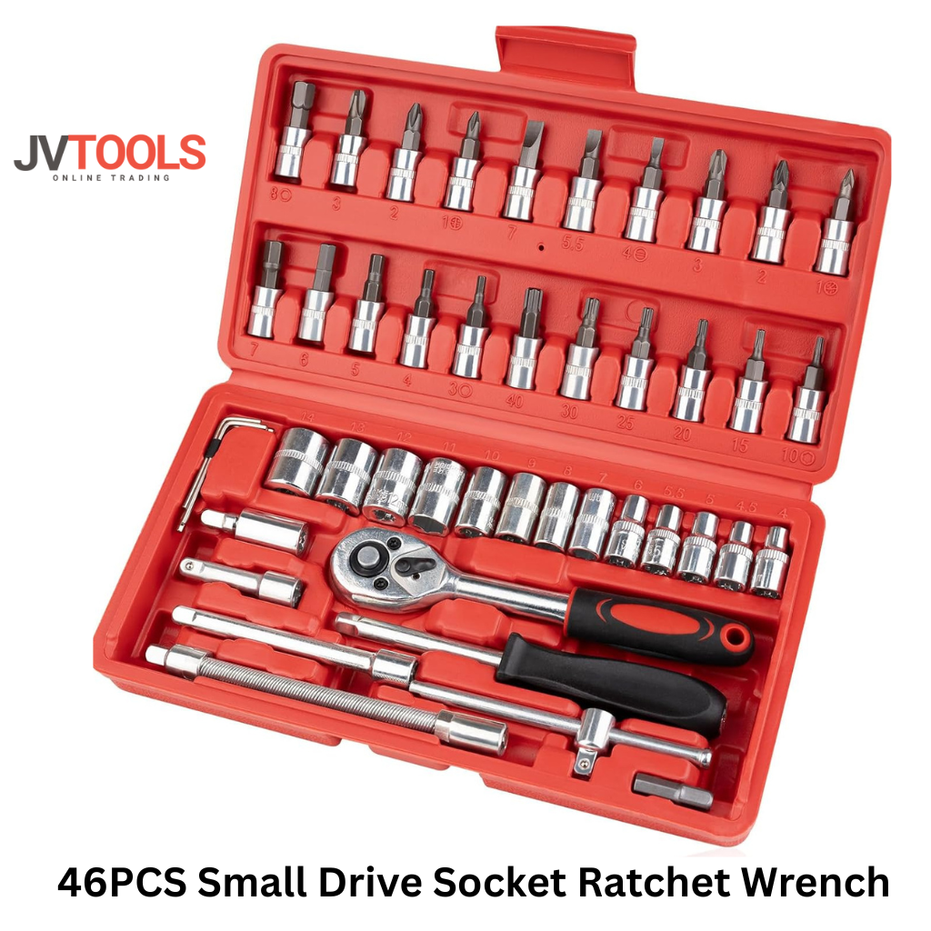 46PCS Small Drive Socket Ratchet Wrench Set - Professional Mechanic Tool Kit     “🎁 Rs 200 OFF – Use Code: JV804 👉 Limited time offer!”