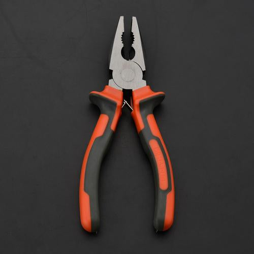 Professional 8-Inch Combination Pliers - Heavy-Duty Multi-Function Lineman Pliers with Comfort Grip