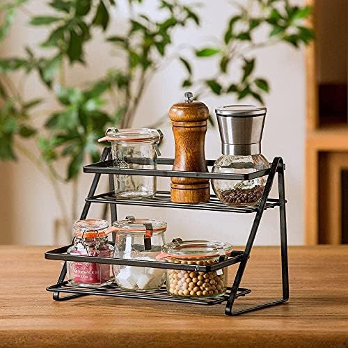 Spice Rack Shelf | Kitchen Accessories Organizer | Multi-Tier Spice Storage Stand