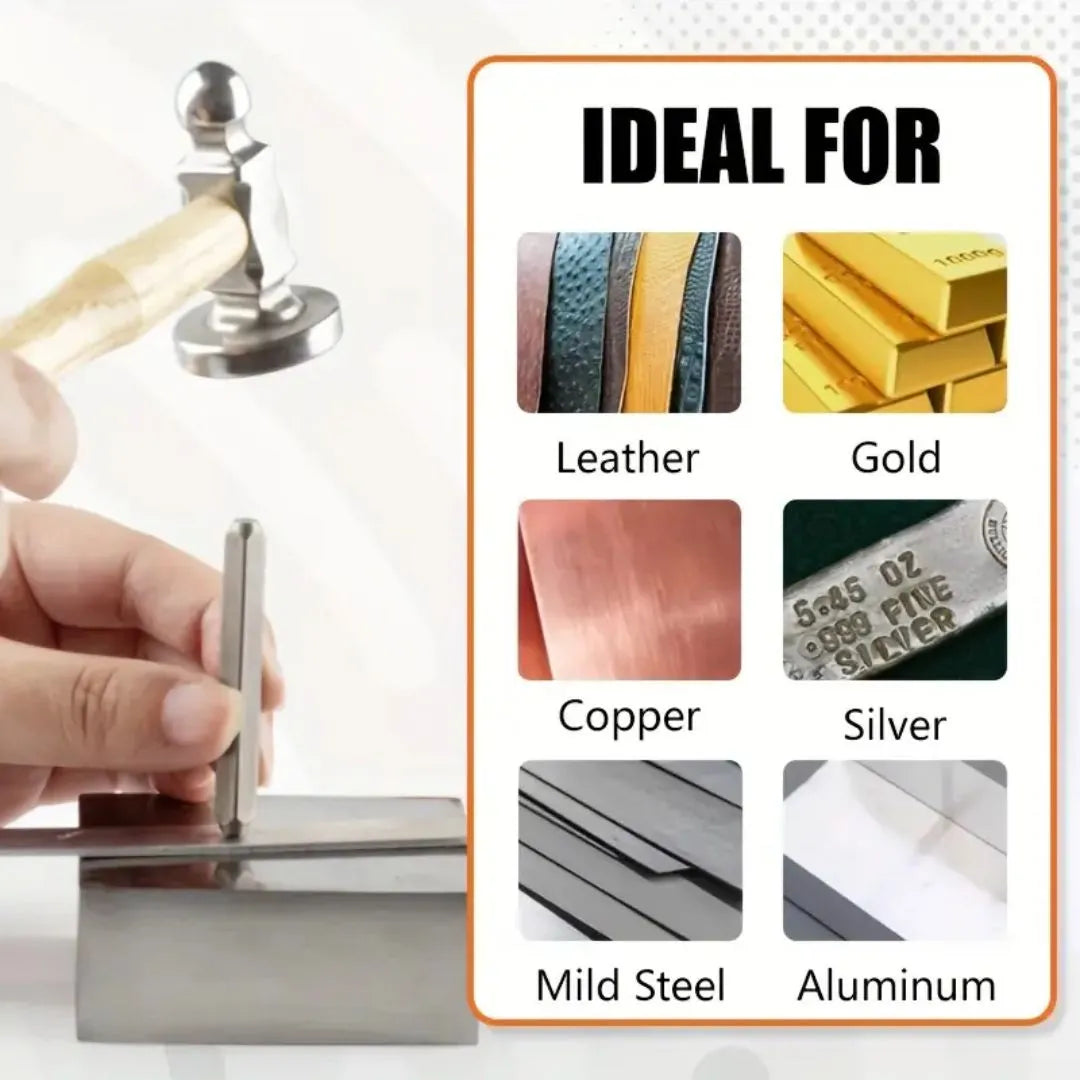 Harden 27 Pcs Steel Letters Set (610863-610869) - Professional Steel Lettering Tools