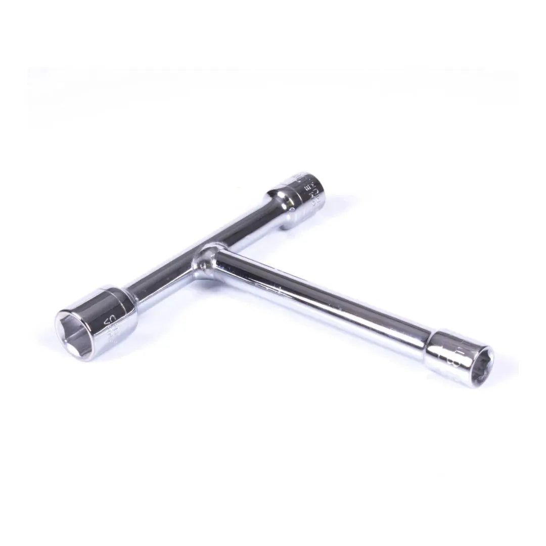 3-Way Wrench T Handle - 8mm, 10mm, 12mm Sockets for Bicycle, Automobile Repairs & DIY Projects