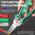 Multifunctional Steel Pliers with Soft Grip | Plastic Cutting, Stripping & Crimping Tool for Wire Measurement