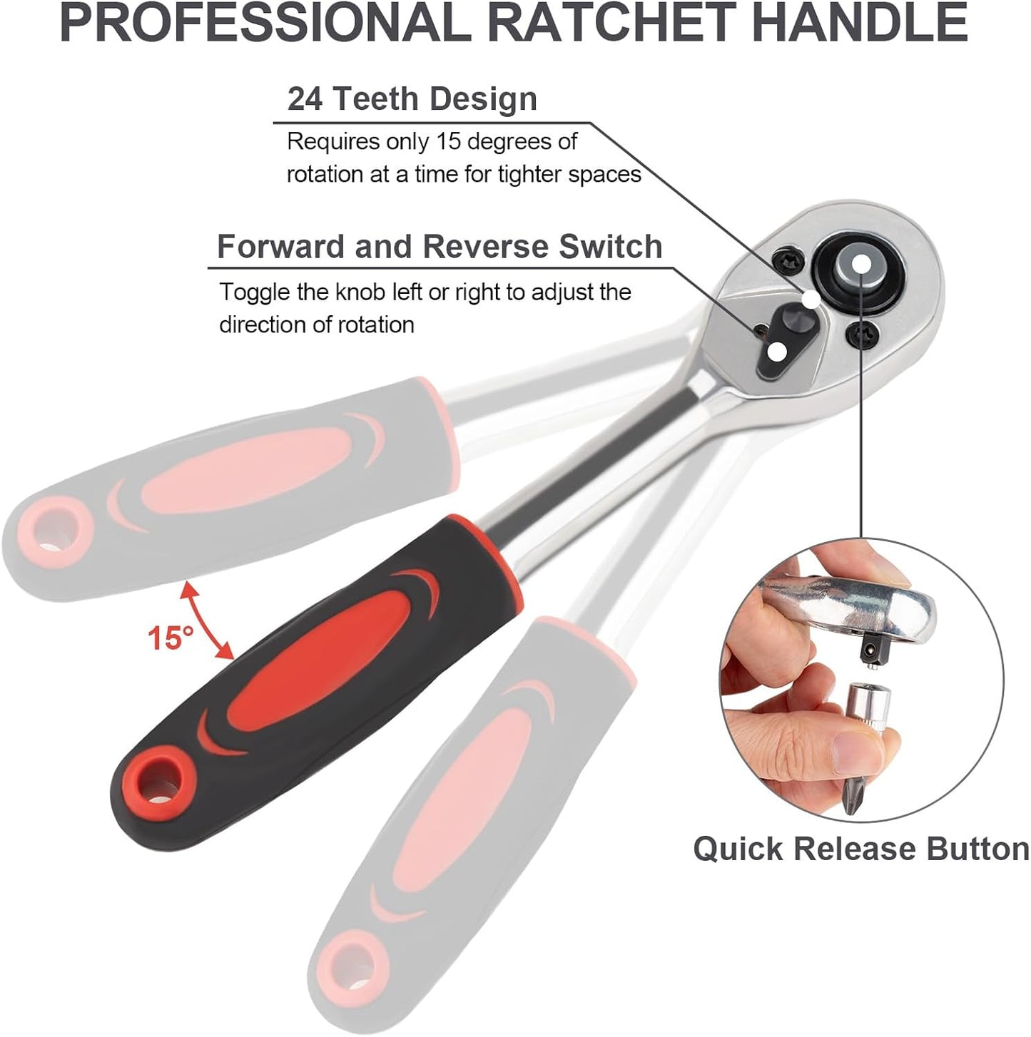 46PCS Small Drive Socket Ratchet Wrench Set - Professional Mechanic Tool Kit     “🎁 Rs 200 OFF – Use Code: JV804 👉 Limited time offer!”