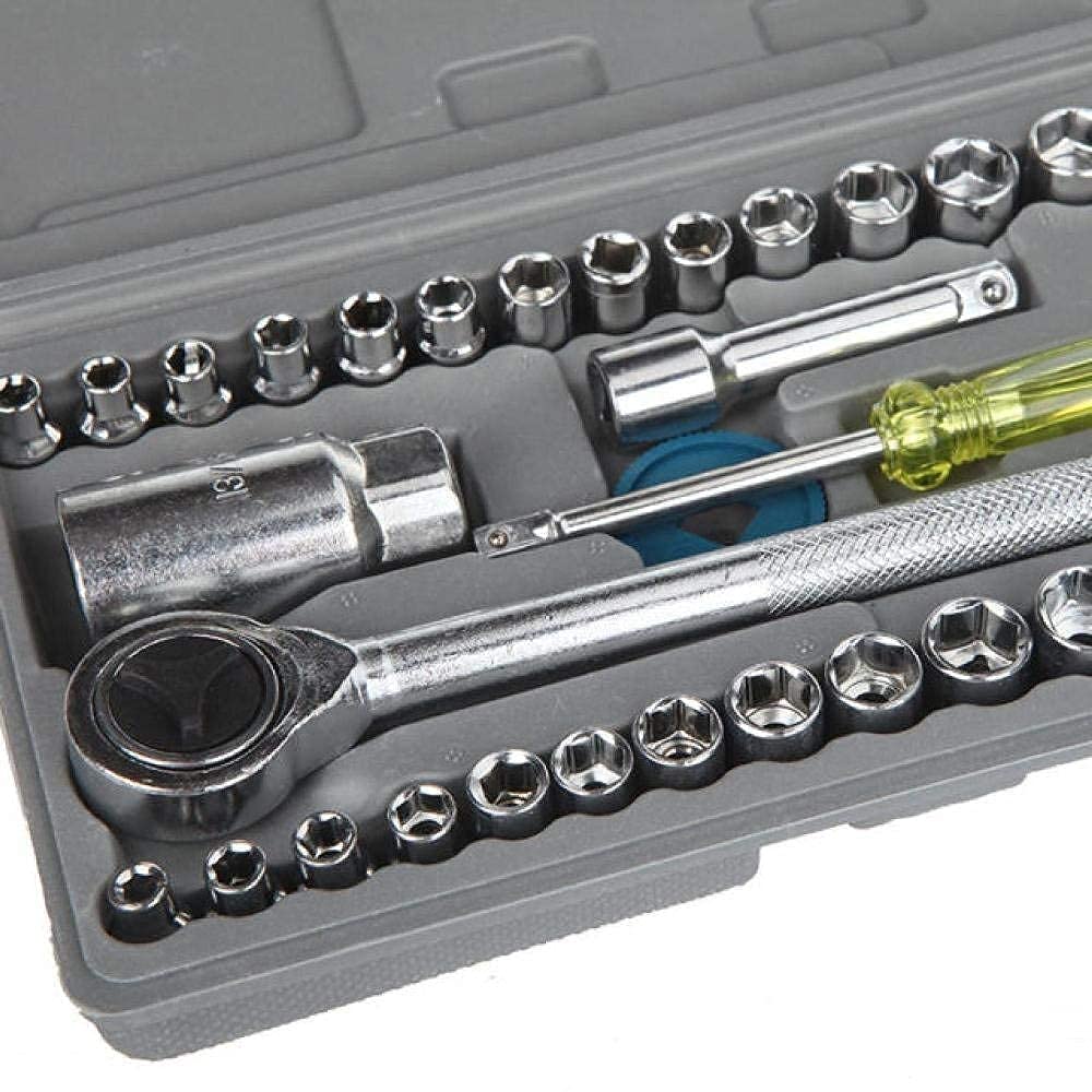 40pcs Combination Socket Wrench Set (SAE & Metric)