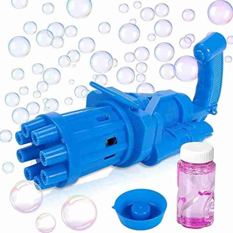 Gatling Bubble Gun Blaster - Battery Operated Bubble Maker Toy for Kids