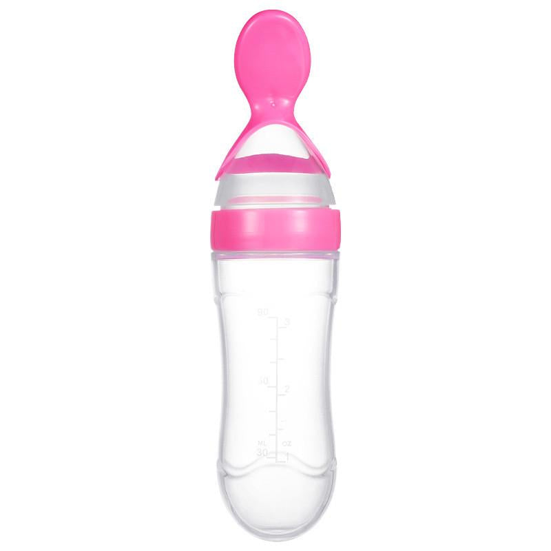 Baby Silicone Spoon Feeder - Feeder with Spoon for Easy Feeding