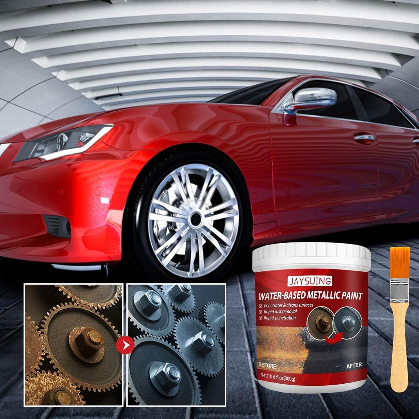 300g Water-Based Rust Converter - Rust Remover for Cars, Motorcycles & Bikes