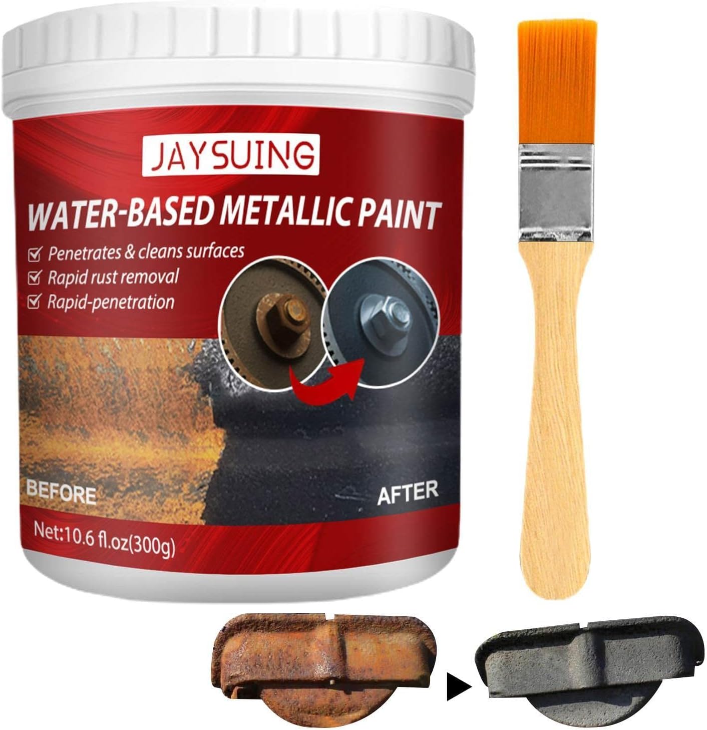 300g Water-Based Rust Converter - Rust Remover for Cars, Motorcycles & Bikes