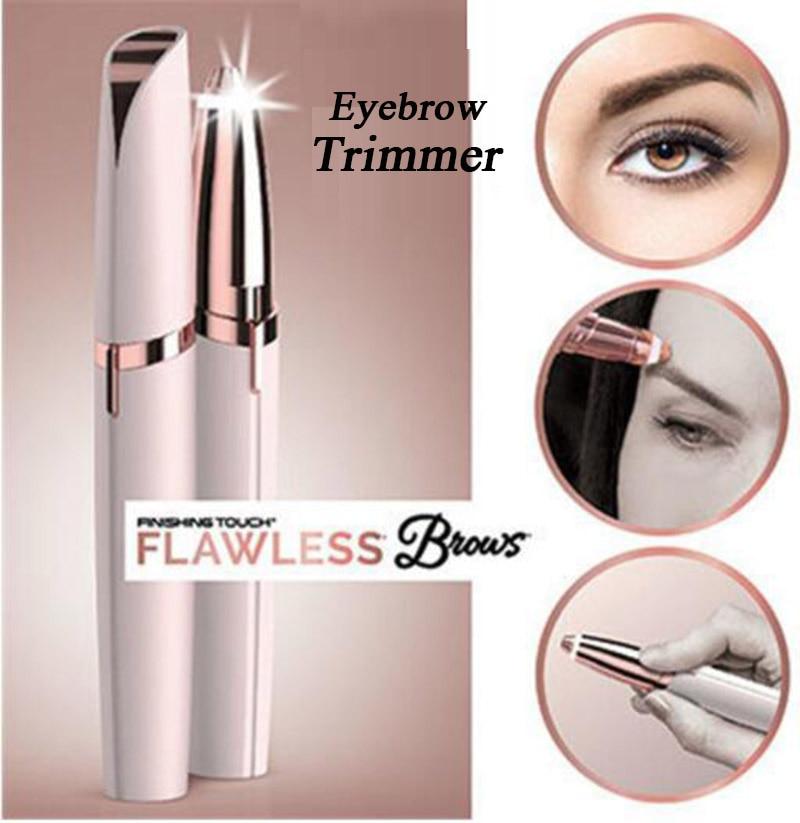 Electric Eyebrow Trimmer Makeup Mini Eye Brow Shaver Razor Portable Epilator Facial Hair Remover For Women