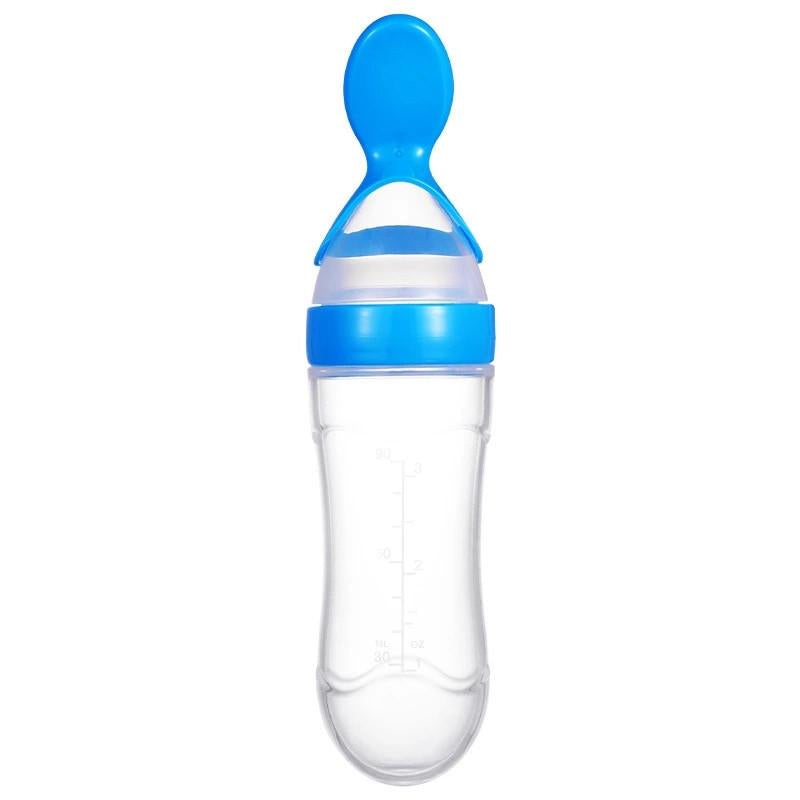 Baby Silicone Spoon Feeder - Feeder with Spoon for Easy Feeding