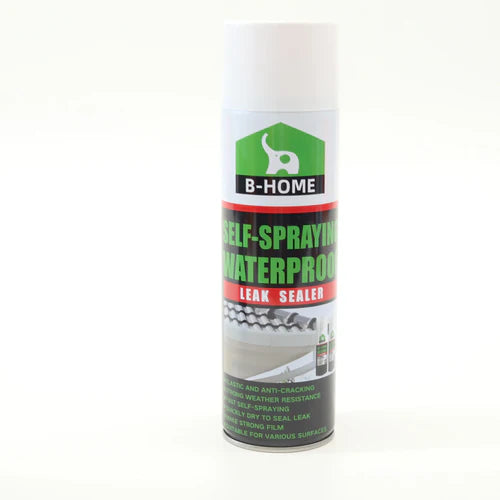 B-Home Self-Spraying Waterproof Leak Sealer 500ML - Roof Crack Repair & Pipe Sealant Spray