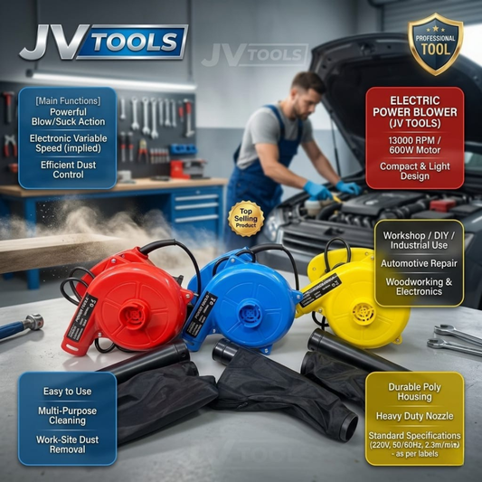 JV Tools Electric Power Blower – 600W, 13000 RPM (Aspirator-Blower)