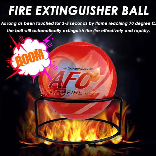 Fire Extinguisher Ball - Auto Fire Off (AFO) Safety Device for Home, Office & Vehicle