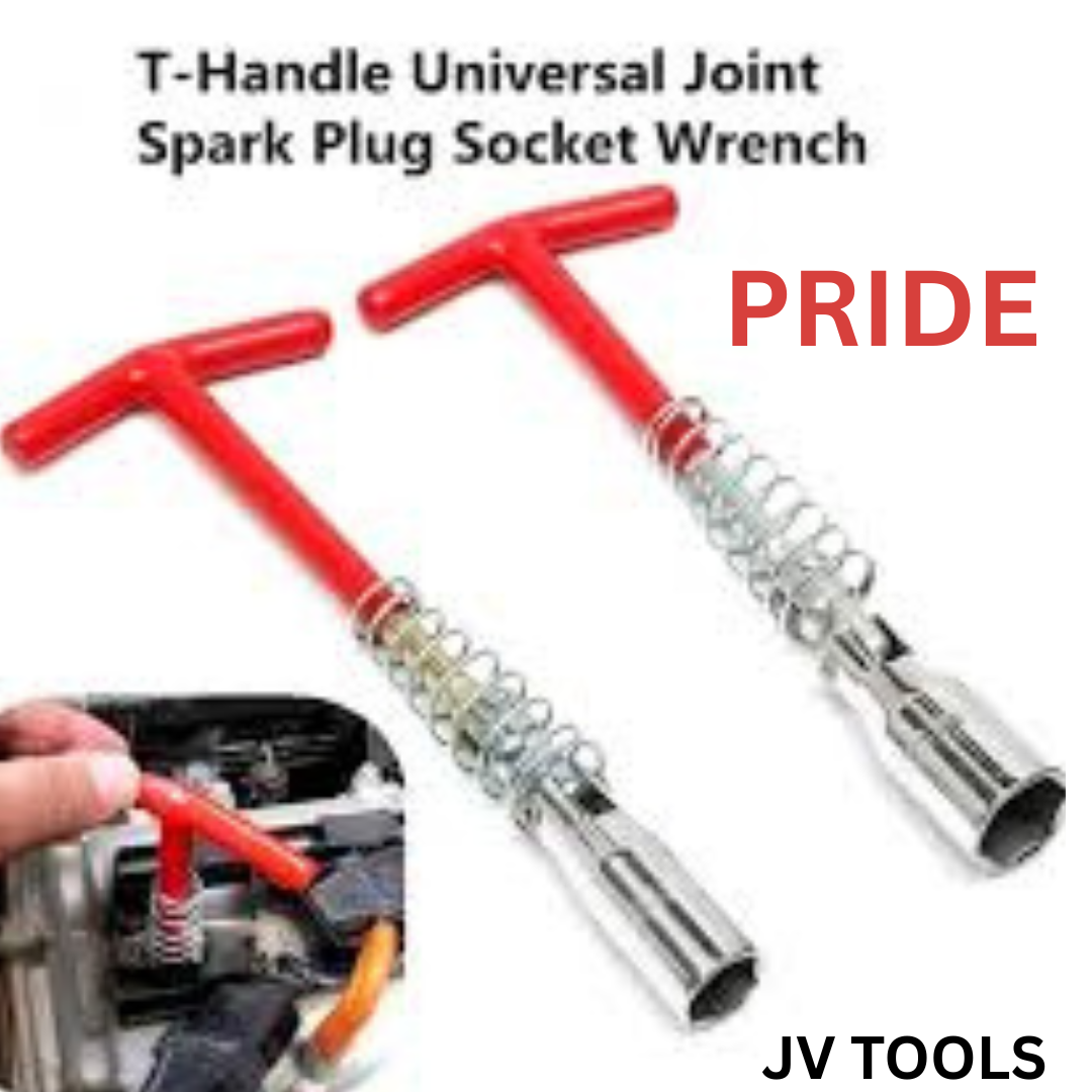 Pride T-Handle Universal Joint Spark Plug Socket Wrench