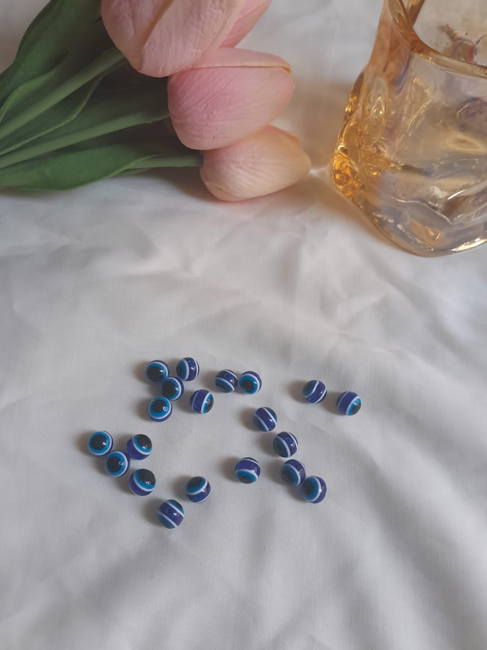 20PCS Evil Eye Beads - Blue Plastic Beads for Jewelry Making