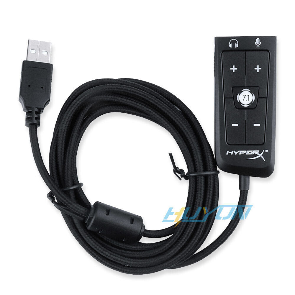 HyperX Cloud 2 USB 7.1 Virtual Surround Sound Card Cloud II 7.1 Surround Sound Card - Cloud II WITHOUT BOX HyperX Cloud II Gaming Headset 7.1 Surround Sound Headphones USB Sound Card NEW Kingston HyperX Cloud II DSP USB