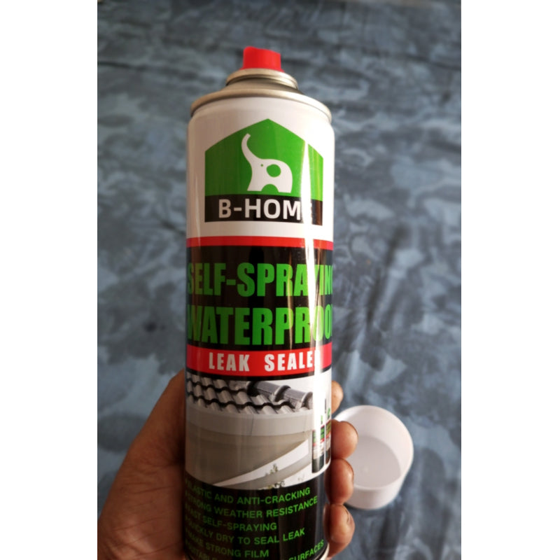 B-Home Self-Spraying Waterproof Leak Sealer 500ML - Roof Crack Repair & Pipe Sealant Spray