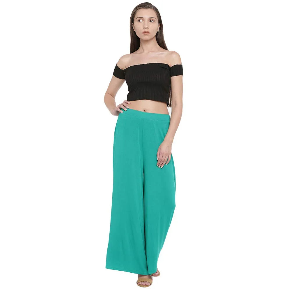 Pack of 5 Palazzo Pants for Women - Relaxed Fit, Free Size | Stylish & Comfortable Bottom Wear